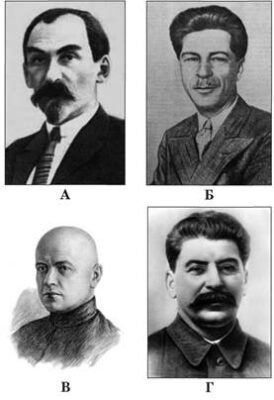 Хто із зображених історичних діячів провадив політику українізації?