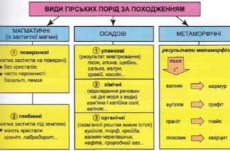 Типи гірських порід за походженням: класифікація та особливості