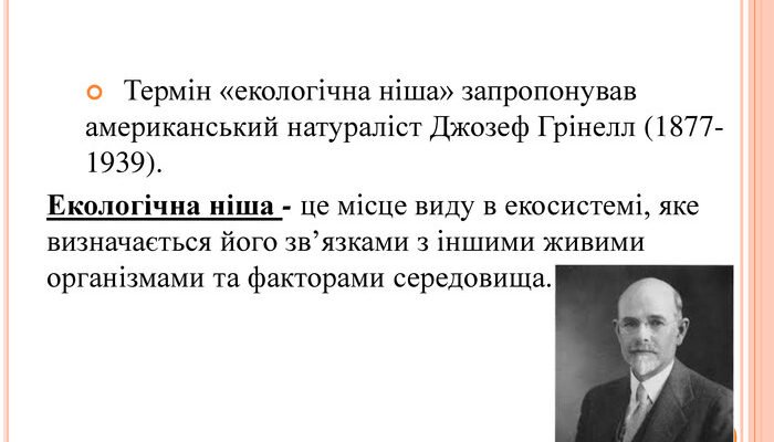 Хто запропонував термін екологічна ніша: дізнайтесь авторство Хто запропонував термін екологічна ніша: дізнайтесь авторство