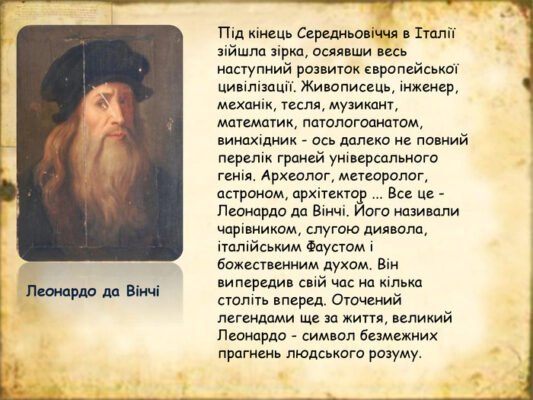 Біографія Леонардо да Вінчі: Життя, творчість та спадщина генія