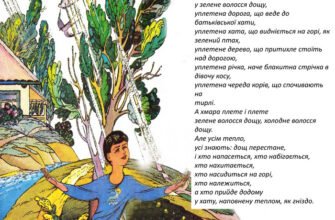Хто автор вірша З дитинства – дощ? Дізнайся зараз!