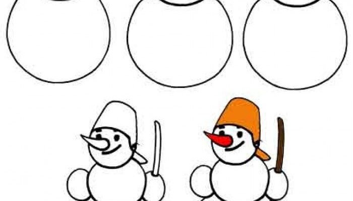 Як легко та швидко навчитися малювати сніговика: покрокова інструкція Як легко та швидко навчитися малювати сніговика: покрокова інструкція