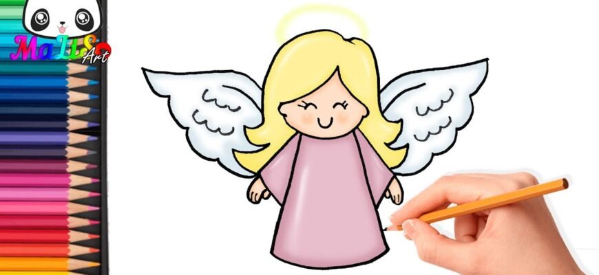 Як намалювати ангелочка: покрокова інструкція для початківців
