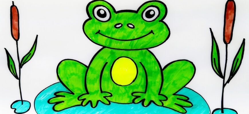 Як намалювати жабу: покрокова інструкція для початківців художників Як намалювати жабу: покрокова інструкція для початківців художників
