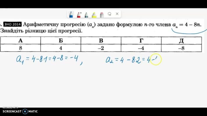 Як знайти різницю арифметичної прогресії: пояснення та приклади