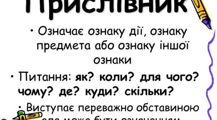 Що таке прислівник: розкриття значення та вживання в мові
