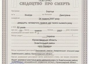 Хто видає свідоцтво про смерть в Україні: Пояснення