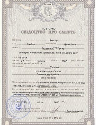 Хто видає свідоцтво про смерть в Україні: Пояснення