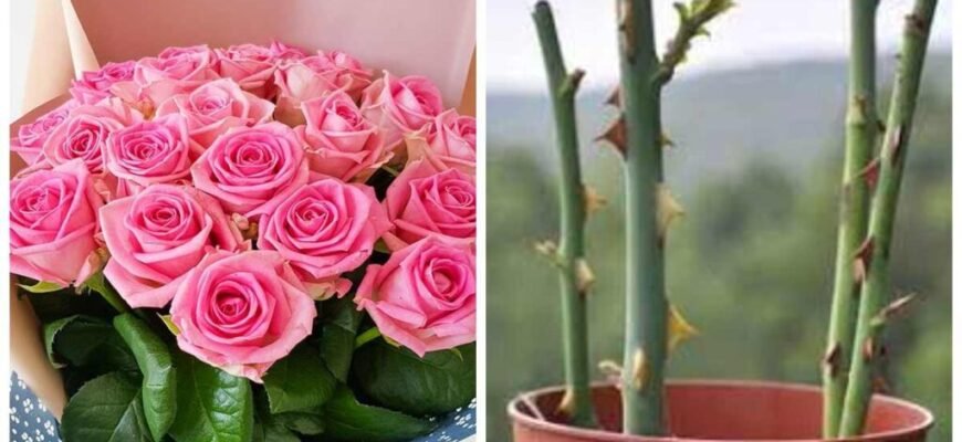 Як посадити троянди з букета: поради для успішного вкорінення