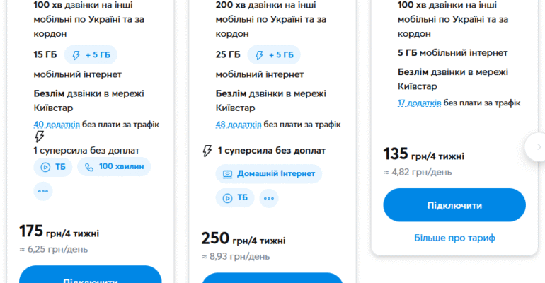 Як змінити тариф Київстар на 75 грн: детальний гайд користувача