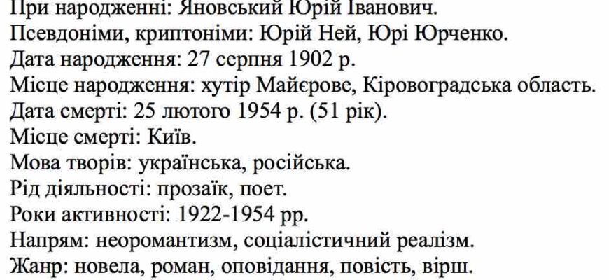 Яновський: Життєвий Шлях і Творчий Внесок Видатного Письменника України