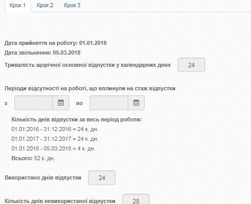 Калькулятор відпусток при звільненні: точний розрахунок компенсації