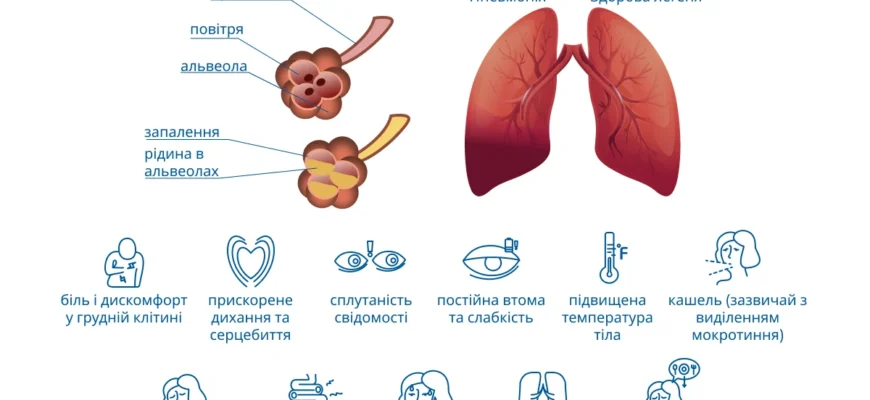 Температура при запаленні легень: норми, ризики та лікування