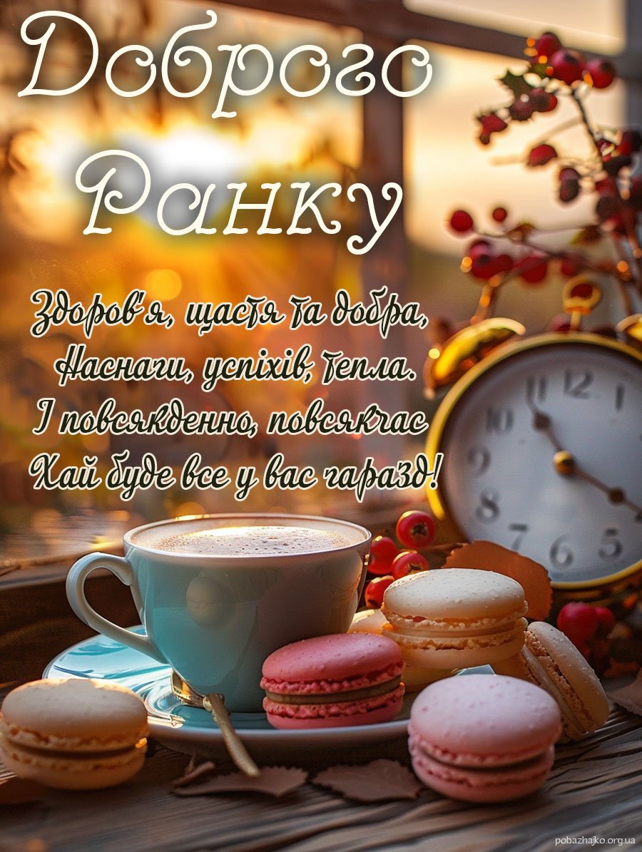 Гарна осіння картинка доброго ранку