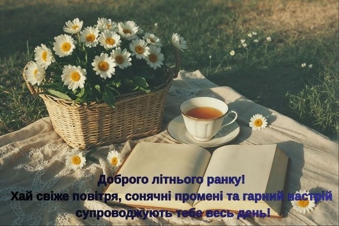 доброго літнього ранку гарного дня