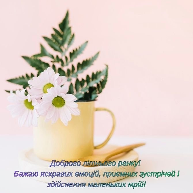 доброго літнього ранку, гарного настрою