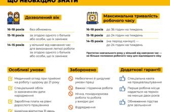 Допуск до роботи з 14 років: умови працевлаштування неповнолітніх