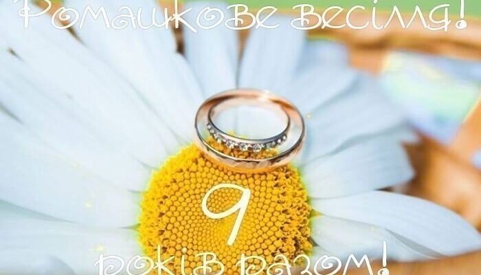 Фаянсове або ромашкове весілля: 9 років спільного життя разом