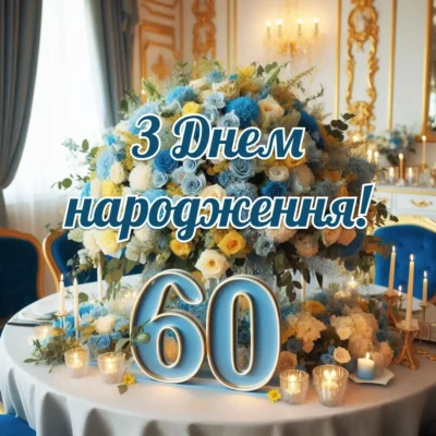 Картинка з ювілеєм 60 років для чоловіка: ідеї та натхнення