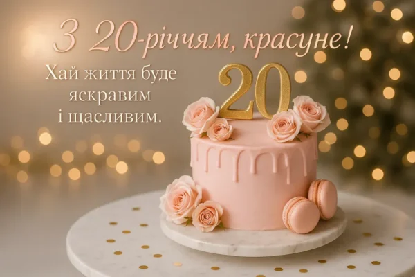 Картинки з Днем Народження для Дівчини на 20 Років: Яскраві Ідеї