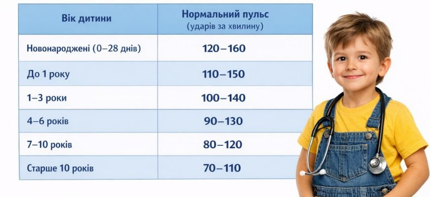 Оптимальний пульс у дитини 8 років: норми та фактори впливу