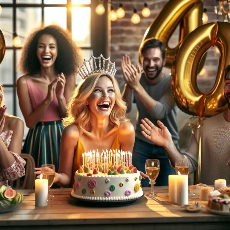 Смішні привітання з 40-річчям жінці