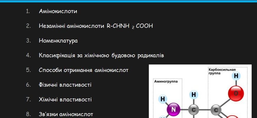 Основні властивості амінокислот: що важливо знати для здоров’я