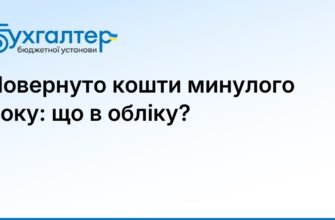 Повернення коштів минулих років до бюджету: проводки та нюанси
