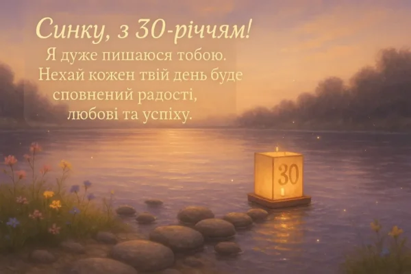Привітання з 30-річчям сина від мами: найкращі побажання і любов