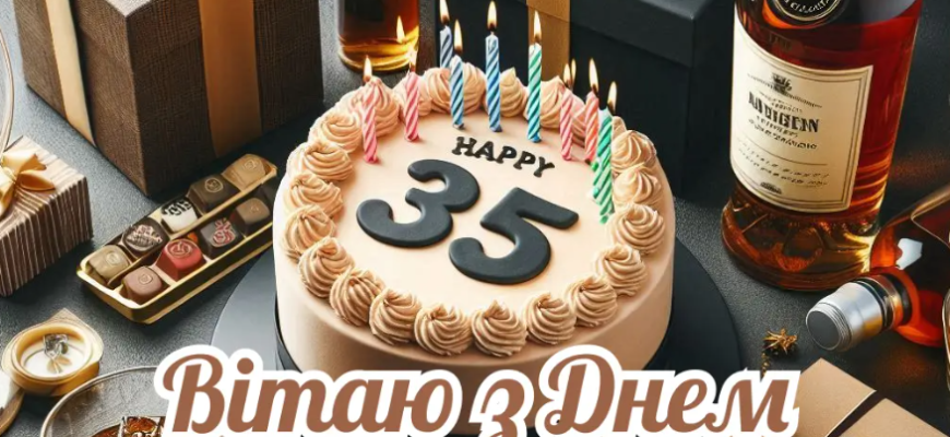 Привітання з 35-річчям чоловіку: оригінальні побажання та поради