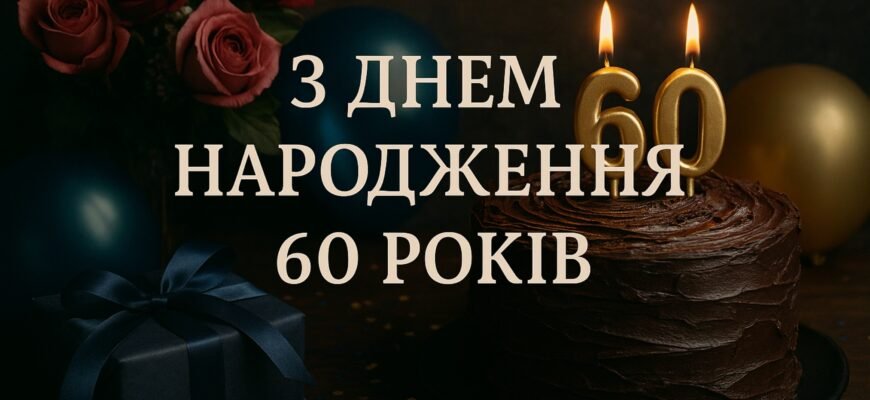 Привітання з ювілеєм 60 років – теплі, мудрі та зворушливі ...