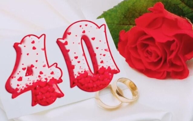 Привітання з рубіновим весіллям: вірші на 40 років подружжя