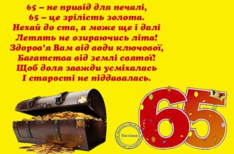 Привітання з Ювілеєм 65 Років Чоловіку: Найкращі Побажання та Ідеї