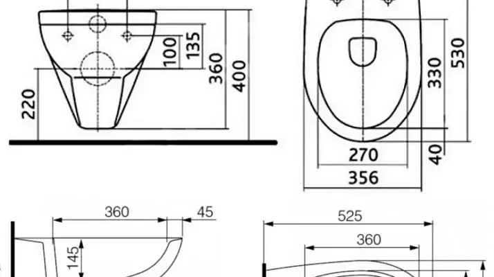 Скільки місця потрібно для встановлення унітазу в квартирі: рекомендації