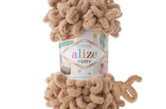 Скільки мотків пряжі Alize Puffy потрібно для в’язання пледа?
