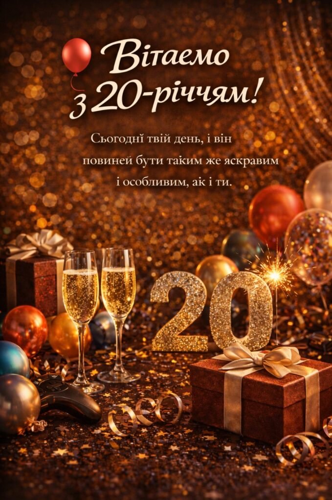 Привітання з ювілеєм 20 років – святкові, натхненні й молодіжні ...