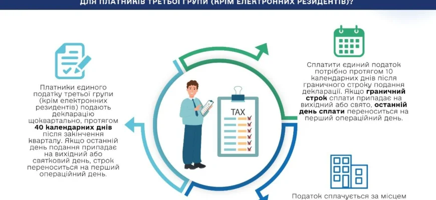 Термін подання декларації платника єдиного податку 3 групи у 2026 році