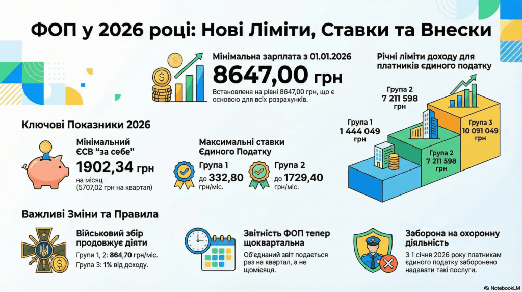 Платник єдиного податку у 2026 році: важливі зміни, ліміти, ставки ...