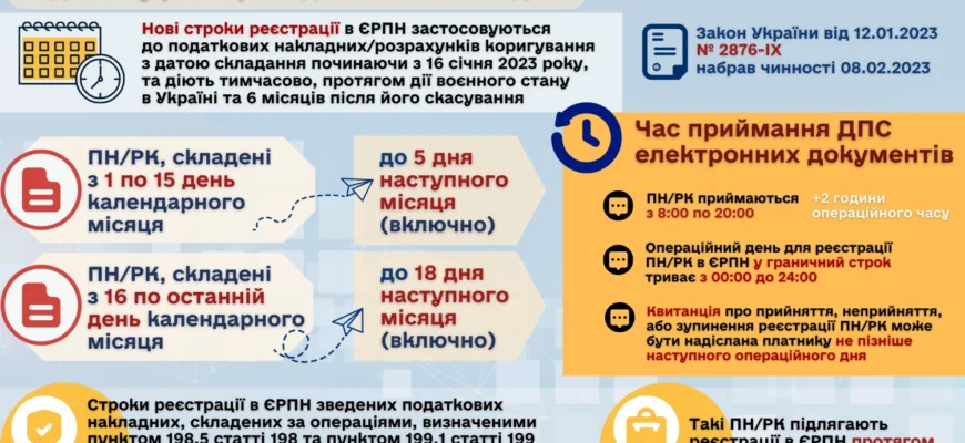 Термін реєстрації податкових накладних 2025: все, що потрібно знати