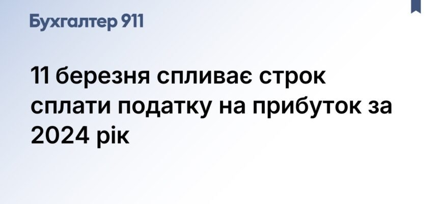 Термін сплати податку на прибуток за 2025 рік: важливі дати та деталі
