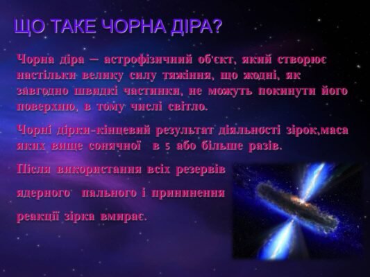 Цікаві факти про чорні діри: загадкові об’єкти всесвіту розкрито Цікаві факти про чорні діри: загадкові об’єкти всесвіту розкрито