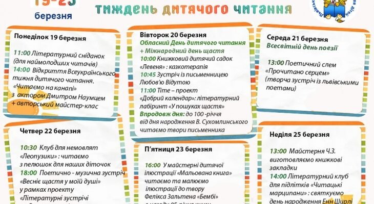 Цікаві заходи під час тижня читання: ідеї для шкіл та бібліотек Цікаві заходи під час тижня читання: ідеї для шкіл та бібліотек