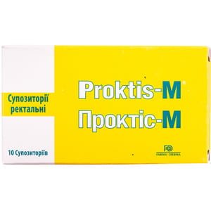 Проктис-М (Proktis-M) супозиторії (свічки) ректальні по 2 г від ...
