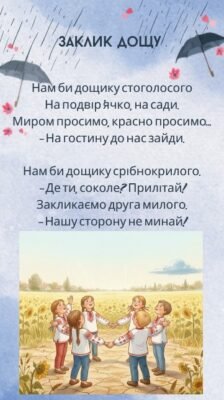 Вірші про дощ для дітей 3-4 років: веселі рими для малечі