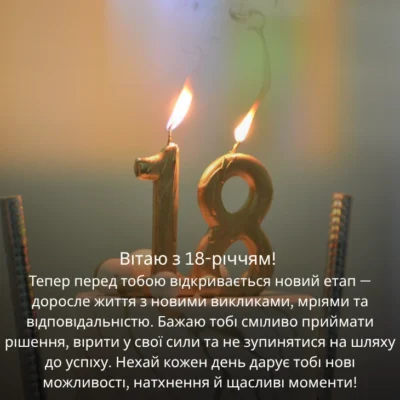 Вітання з 18-річчям: ідеї для святкування дня народження хлопця