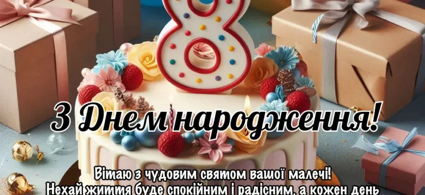 Вітання з 8-річчям: Ідеї для щасливого свята та подарунки дівчинці