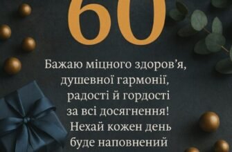 Вітання з ювілеєм 60 років: найкращі ідеї для чоловіка на свято