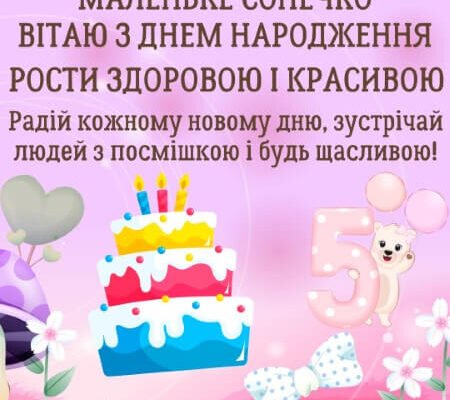 Вітаємо дівчинку з 5-річчям: незабутні ідеї для святкування