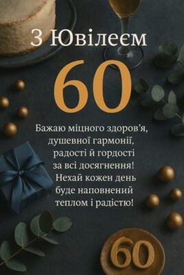 Вітаємо з ювілеєм: як незабутньо відзначити 60-річчя чоловіка