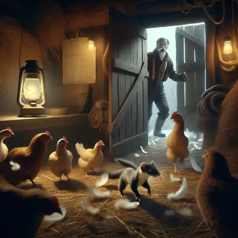 Тхір у курнику: чому він нападaє і як діє під час атаки на курей